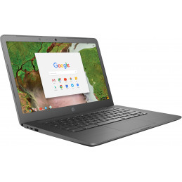 HP Chromebook 14 G5 Intel® Celeron® N3350 14" HD 4 GB LPDDR4-SDRAM 32 GB eMMC Wi-Fi 5 (802.11ac) ChromeOS Gray