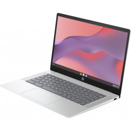 HP Chromebook 14a-nf0131wm Intel® N N200 14" HD 4 GB LPDDR5-SDRAM 128 GB eUFS Wi-Fi 6 (802.11ax) ChromeOS Silver