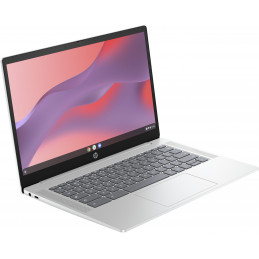 HP Chromebook 14a-nf0131wm Intel® N N200 14" HD 4 GB LPDDR5-SDRAM 128 GB eUFS Wi-Fi 6 (802.11ax) ChromeOS Silver